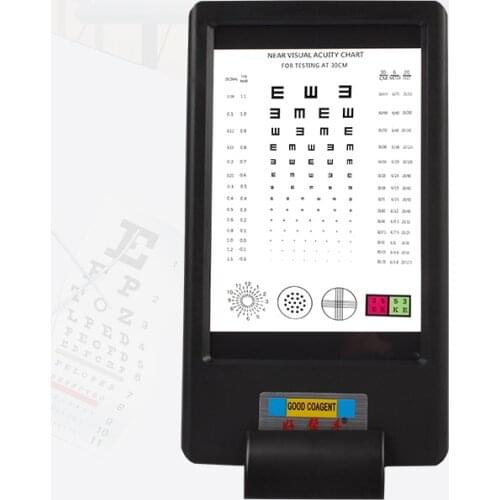 Glasses optometry equipment LED near vision chart detection vision near vision chart presbyopic vision chart double-sided displa