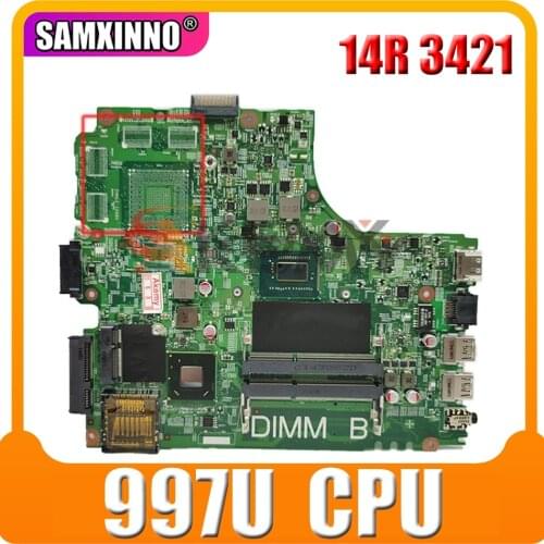 Original Laptop motherboard For DELL Inspiron 14R 3421 5421 Celorn 997U Mainboard CN-0825R3 0825R3 12204-1 DNE40-CR MB SLJ8E