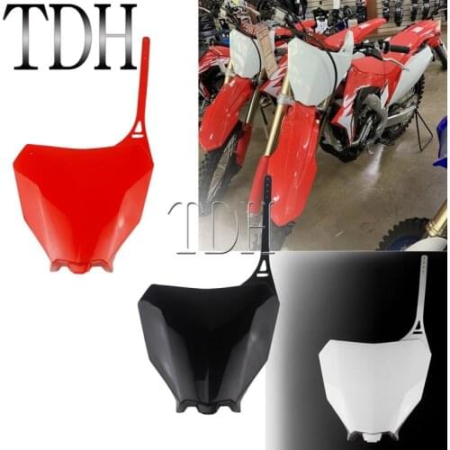 Supermoto Motocross Dirt Bike Front Number Plate for Honda CRF250R CRF450R 2017-2020 CRF 250 450 R RX Front Number Blank Board
