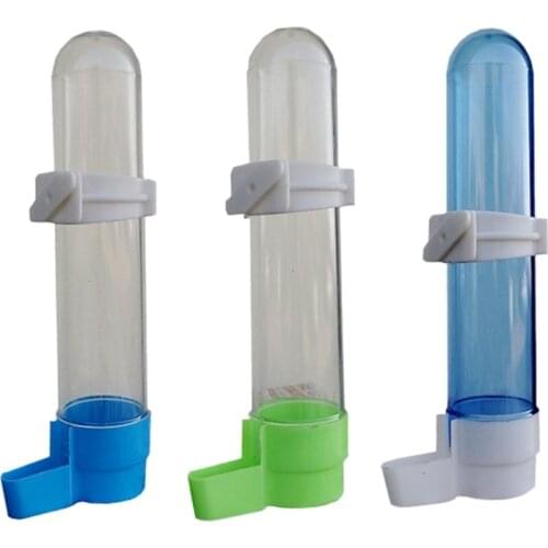 Pet Bird Plastic Auto Feeder Parrot Cockatiel Feeding Water Drinker Cup Bowl