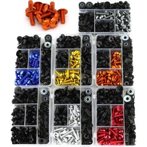 Fit For Suzuki KATANA 600 750 KATANA GSXF650 GSXF1100 Motorcycle Complete Fairing Bolts Kit Fairing Clips Windshield Bolt M5 M6