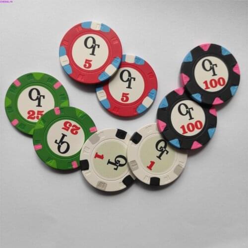 CUSTOM CERAMIC POKER CHIPS WITH UV MARK PRINTED
