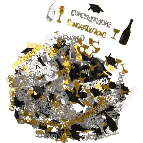 Congratulation Champagne Table Confetti Graduation Accessory