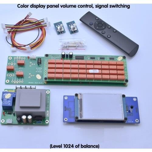 Refit 3.5 Inch LED Color Screen Remote Control Volume Control Board Non-balance Relay
