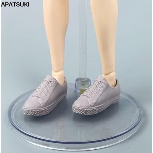 Grey Plastic Casual Doll Shoes for Ken Boy Doll Sneaker for Barbies Boyfriend Prince Ken Dollhouse Accessories Kids Toys 1/6