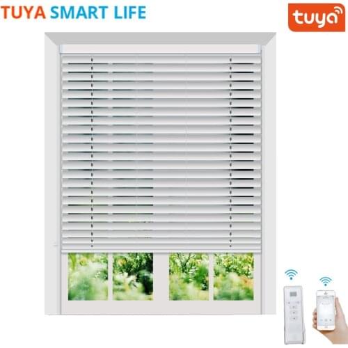 TuyaSmart Life Blinds for Window Aluminum Blind with Smart Roller Motor Alexa Google Home Control WiFi Motor Sunshade Curtain