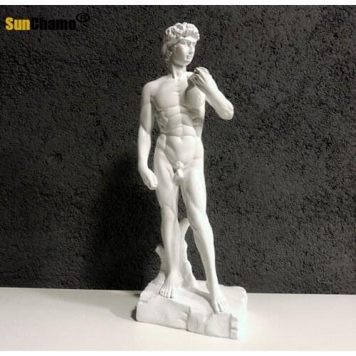 David Statue Figurines Michelangelo Buonarroti Art Sculpture Resin Art&Craft Home Decoration Accessories Gift