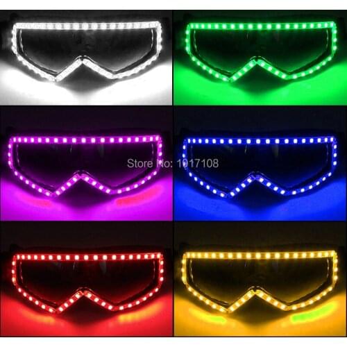 Flashing Party Glasses New Style LED 2021Glasses Light up Props LED Glasses Party Favors Festival Party Glow Supplies