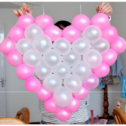 Heart-shaped Shape Mesh Party Balloons Grids Wedding Birthday Party Background Wall Decoration