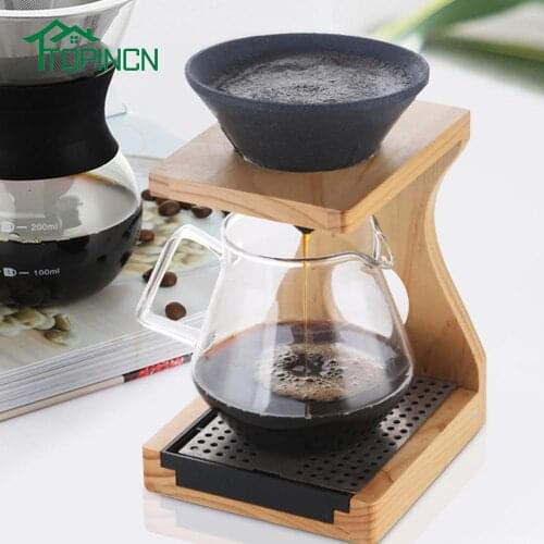 1Pc Reusable Drip Coffee Filter Alumina Conical Shape Non-porous Drip Coffee Filter Coffee Funnel Basket Handmade Coffee Filter