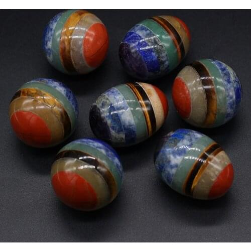 1PC Natural Stone Crystal Stone Crafts Small 7 Chakra Reiki Heal Decoration Home Decor Handmade Present Ornaments