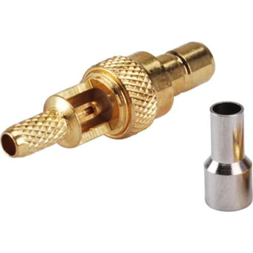 20pcs RF electrical wire coaxial cable terminal connector SMB Crimp Plug male connector for RG178,1.13mm,1.37mm cable