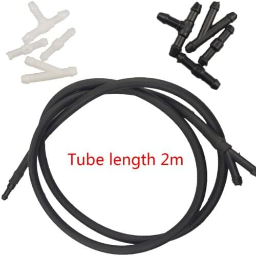 5pcs/Set Universal Car Windshield Washer Nozzle Fluid Water Hose Tube Connectors E7CA