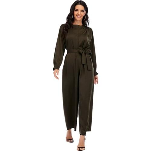 Abayas Islamic Clothing For Women Plus Size Rompers Abaya Dubai Turkey Muslim Robe Femme Musulmane Jumpsuit Dress Kaftan Morocc