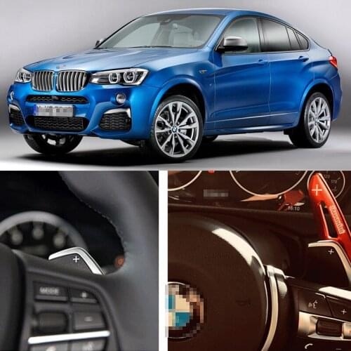 Car Accessories Aluminum Steering Paddle Shifter Extension For BMW X4 13-17 Car-styling