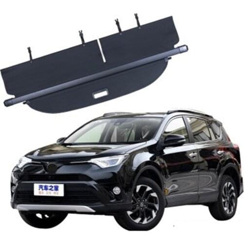 Car Styling for Toyota RAV4 2015-2019 Rear Parcel Shelf Trunk Cover Material Curtain Rear Curtain Retractable Spa