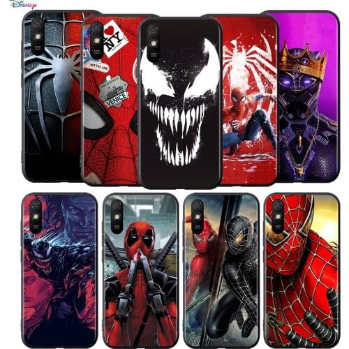 Silicone Cover Marvel Venom Spiderman For Xiaomi Redmi 9T 9 9C 9A 9AT 9i 8 8A 7 6 Pro 7A 6A 5 5A 4X Plus Phone Case