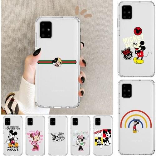 Disney Anime Style Transparent Phone Case Hull For Samsung Galaxy A50 A51 A20 A71 A70 A40 A30 A31 80 E 5G S Shell Art Cell Cove