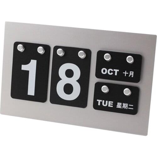 DIY Black and White Simplicity Perpetual Calendar Ins Modern Sign Date of Month Week Home Desk Decor