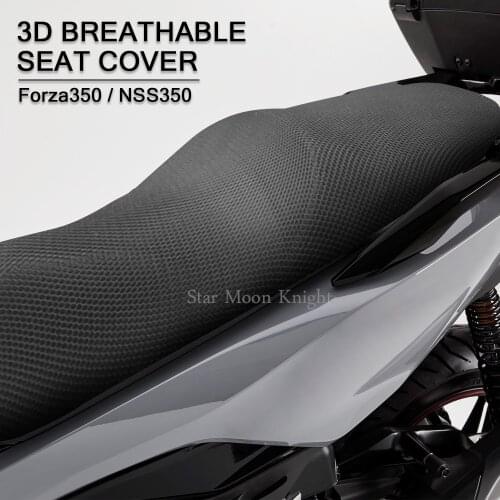 For Honda Forza350 NSS350 Forza NSS 350 Motorbike Rear Seat Cowl Cool Cover Net 3D Mesh Net Protector Motorcycle Accessories