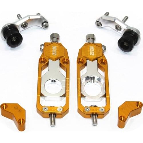 For Kawasaki ZX-6R 2005-2007 2008 2009 2010 2011 2012 2013 2014 CNC Chain Tensioner Catena Adjuster with Spool Aluminium Alloy