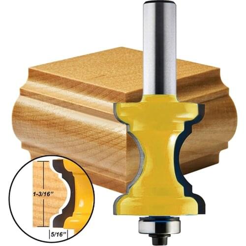 New 1/2'' Shank Bullnose Bead Column Face Molding Router Bit For Woodworking Tools