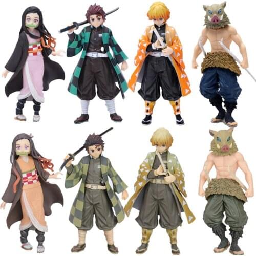 Hot Sale Demon Slayer Multiple Style Kimetsu No Yaiba Cartoon Anime PVC Action Figure Model Toys Birthday Gifts