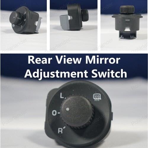 Chrome 1ZD959565 Rear View Mirror Adjustment Switch Car Side View Mirror Knob for S/koda O/ctavia