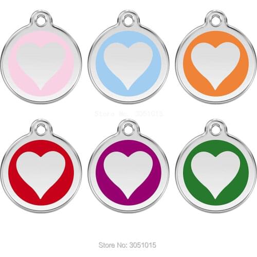 Wholesale 100Pcs Pet Cat Dog ID Tag Collar Accessories Custom Engraved Necklace Chain Charm Supplies For Dog Tag Name Products