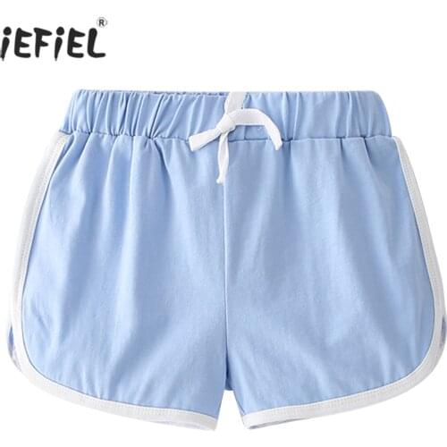 Girls Shorts for Summer Childrens Clothes Kids Boys Sport Short Pants Drawstring Striped Side Style Casual Pants 1 2 3 4 Years