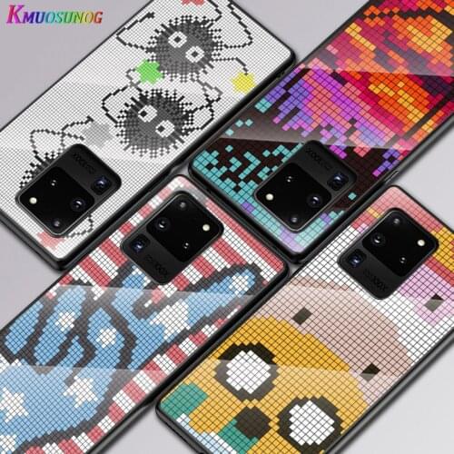 Fashion Mosaic Art For Samsung Galaxy S20 FE S10e S10 S9 S8 Ultra Plus Lite Plus 5G Tempered Glass Cover Phone Case