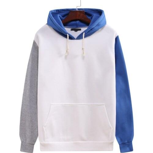 Autumn New Casual Patchwork Mens hoodies 2020 Winter Fashion Loose Hoodie Sweatshirt Personality Streetwear Mens sweatshirt