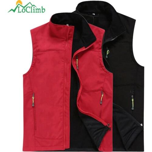 LoClimb Men Women Waterproof Softshell Heated Vest Winter Fishing Trekking Sports Waistcoats Mens Outdoor Hiking Vests,AM137