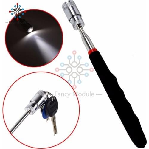 New Mini Led Pick Up Tool Telescopic Magnetic Magnet For Picking Nuts And Bolts P10