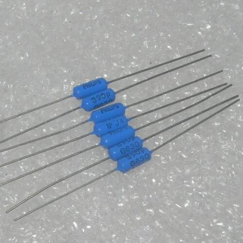 Original new 100% 630v390PF 391G 4.5*12mm antique KP tin film heating electrodeless coupling capacitor (Inductor)