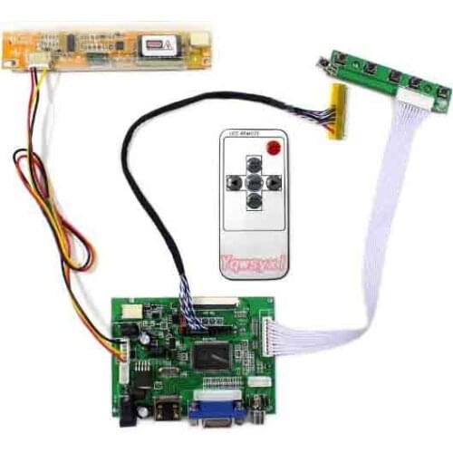 Yqwsyxl LCD Controller Board Work for 15.4inch 1280X800 LP154WX4(TL)(C3) LP154WX4-TLC3 HD+VGA 2AV LCD Controller Driver board