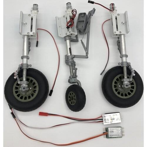 Retract landing gear with brake wheels for Skyflight LX model 2000mm wingspan B25 RC propeller plane