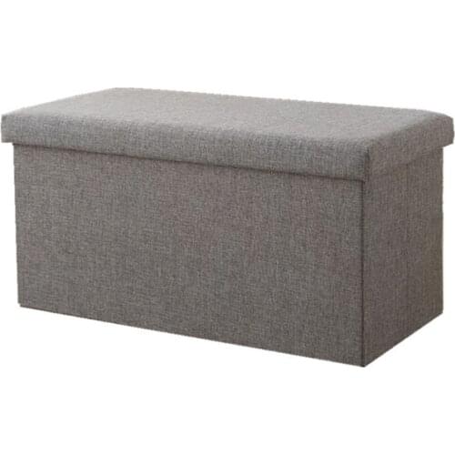 Storage Pouf Small Stool Ottoman Adult Rectangular Sofa Bench Pouf Change Shoe Stools Household Storage Box Foldable Tabouret