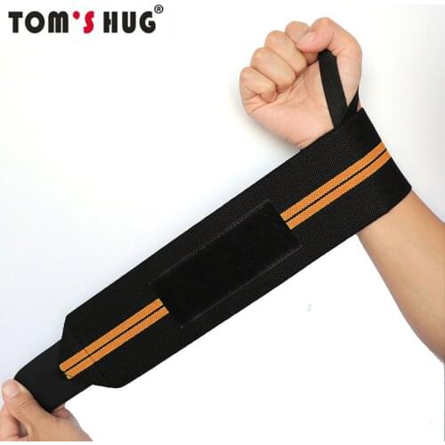 1 Pair Adjustable Wristbands Hand Dispenser Wrist Support Brace COYOCO Professional Sports Gym Weightlifting Protector Orange