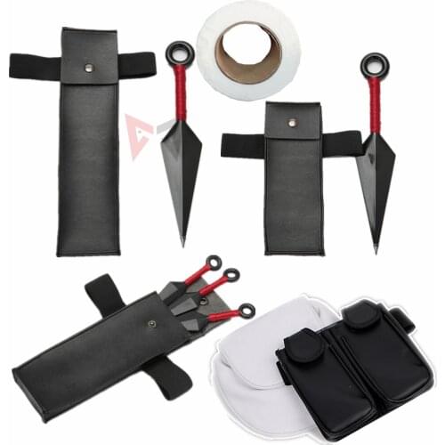 Athemis Leg Bag Kunai Bandage Kakashi BORUTO Uzumaki Uchiha Sasuke Haruno Sakura Sarada Hyūga Hinata Cosplay Costume Accessories
