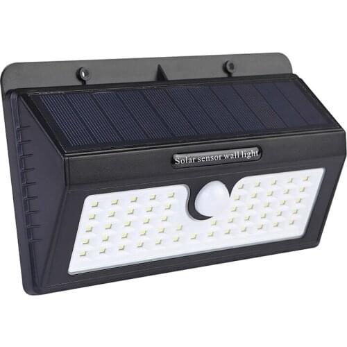 Three Lighting Modes Free To Switch 55LED Solar Light Outdoor Waterproof Courtyard Landscape Wall Human Body Induction Lamp
