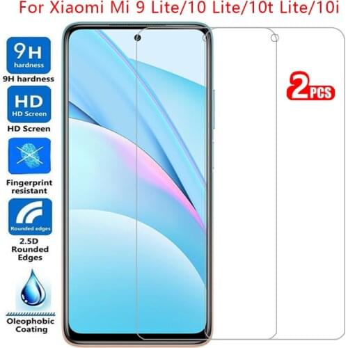 Tempered glass screen protector for xiaomi mi 9 10 t 10t lite 10i 5g case cover 9lite 10lite 10tlite protective phone coque bag