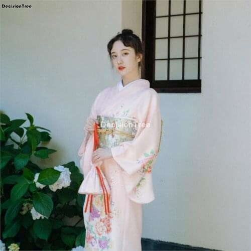 2021 japanese dress kimono woman vintage asian clothing yukata haori cosplay dress vintage daily geisha japanese kimono robe