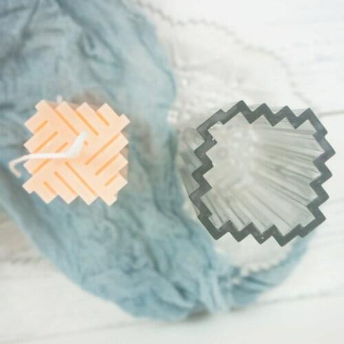 1pc Plastic Scented Candle Mold Diy Twill Top Square Handmade Candle Mold Long Cup-shaped Home Handcraft Candle Plastic Cup Mold
