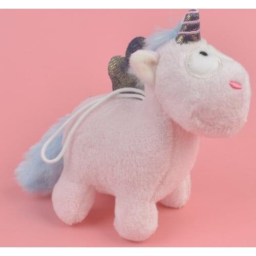 1 Pcs Light Blue Color tail Horse Backpack Decoration Plush Toy, 15cm Plush Pendant Keychain / Keyholder Gift Free Shipping