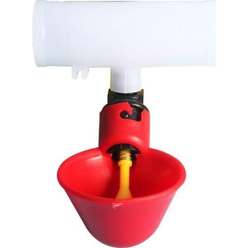 10pcs Chicken Bird Water Feeder Farm Animal Feeding Watering Supplies Auto Poultry Drinker Nipple Drinking Cup Set