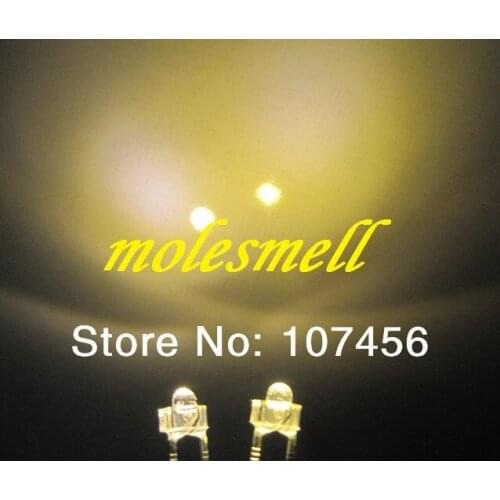 1000pcs 1.8mm warm white Ultra Bright LED lamps 1.8mm water clear led warm white light