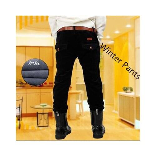 2017 winter boys casual pants with Sashes kids brand corduroy pant soild all-match british style fashion trousers for children