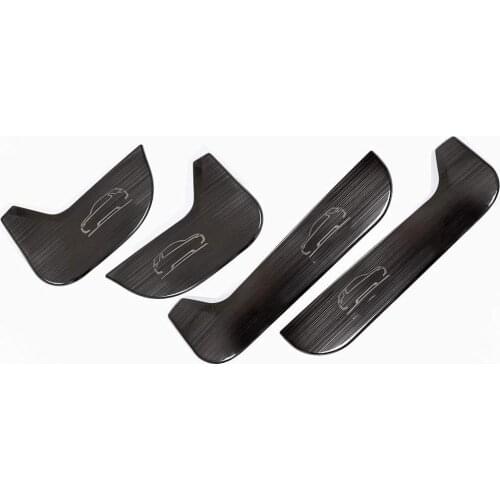 304 Stainless Steel Interior Door Protection Panel Cover Trim 4pcs For Land Rover Discovery Sport 2015-2017