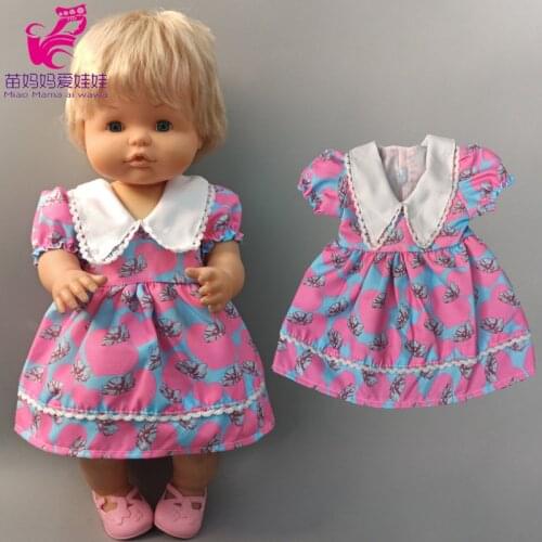 38 Cm Baby doll dress 17 inch Nenuco Ropa Y Su Hermanita 40cm Doll Clothes Accessories